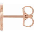 Single Initial Earring