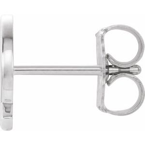 Single Initial Earring