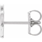Single Initial Earring
