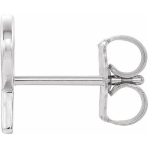 Single Initial Earring