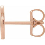 Single Initial Earring