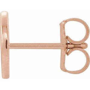 Single Initial Earring