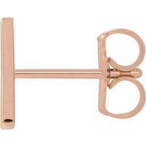 Single Initial Earring