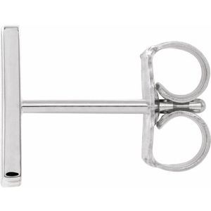 Single Initial Earring