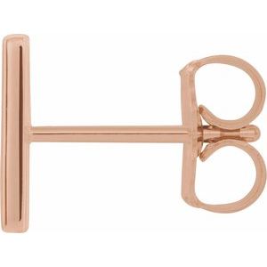 Single Initial Earring
