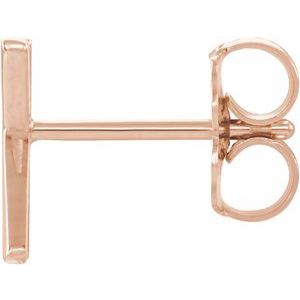 Single Initial Earring