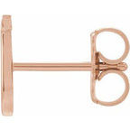 Single Initial Earring