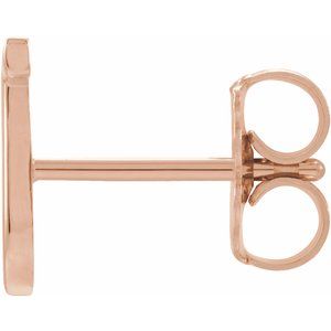 Single Initial Earring