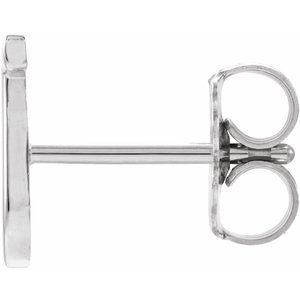 Single Initial Earring