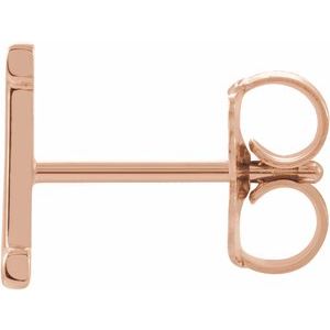 Single Initial Earring