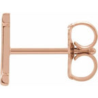 Single Initial Earring