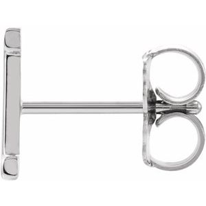 Single Initial Earring