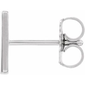Single Initial Earring