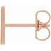 Single Initial Earring