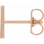 Single Initial Earring