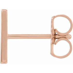 Single Initial Earring