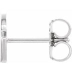 Single Initial Earring