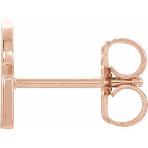 Single Initial Earring