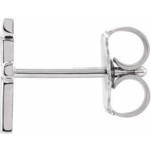 Single Initial Earring
