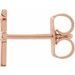 Single Initial Earring