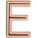 Single Initial Earring