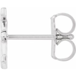 Single Initial Earring