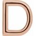 Single Initial Earring