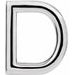 Single Initial Earring