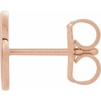 Single Initial Earring