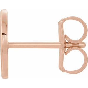 Single Initial Earring