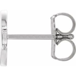 Single Initial Earring