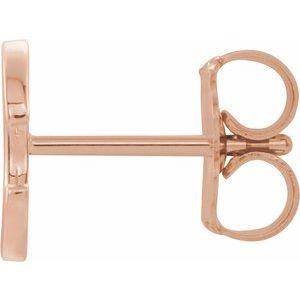 Single Initial Earring