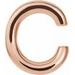 Single Initial Earring