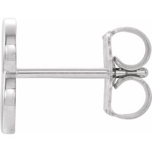 Single Initial Earring