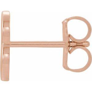 Single Initial Earring