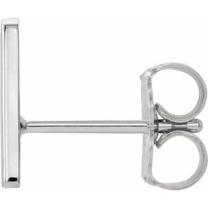 Single Initial Earring