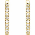 Accented Huggie Earrings