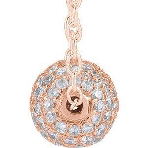 Pavé-Style Ball Necklace or Pendant