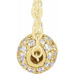 Pavé-Style Ball Necklace or Pendant