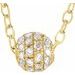 Pavé-Style Ball Necklace or Pendant