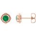 Beaded Halo-Style Stud Earrings