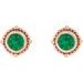 Beaded Halo-Style Stud Earrings