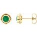 Beaded Halo-Style Stud Earrings
