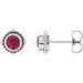Beaded Halo-Style Stud Earrings