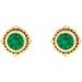 Beaded Halo-Style Stud Earrings