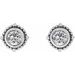 Beaded Halo-Style Stud Earrings