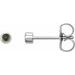 Round Micro Bezel-Set Stud Earrings