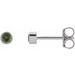 Round Micro Bezel-Set Stud Earrings