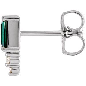 Accented Bar Earrings