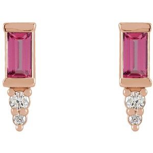 Accented Bar Earrings